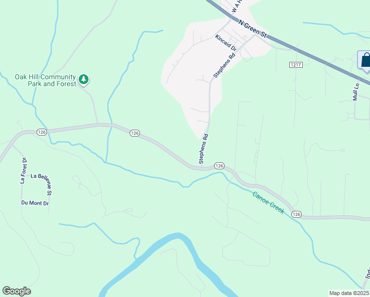 map of restaurants, bars, coffee shops, grocery stores, and more near 616 Nc 126 in Morganton