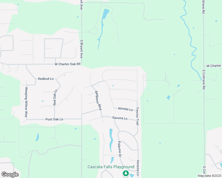 map of restaurants, bars, coffee shops, grocery stores, and more near Roveto Court in Edmond