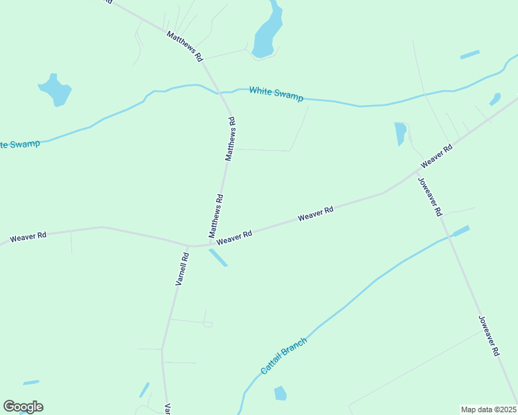 map of restaurants, bars, coffee shops, grocery stores, and more near 4439 Weaver Road in Wilson