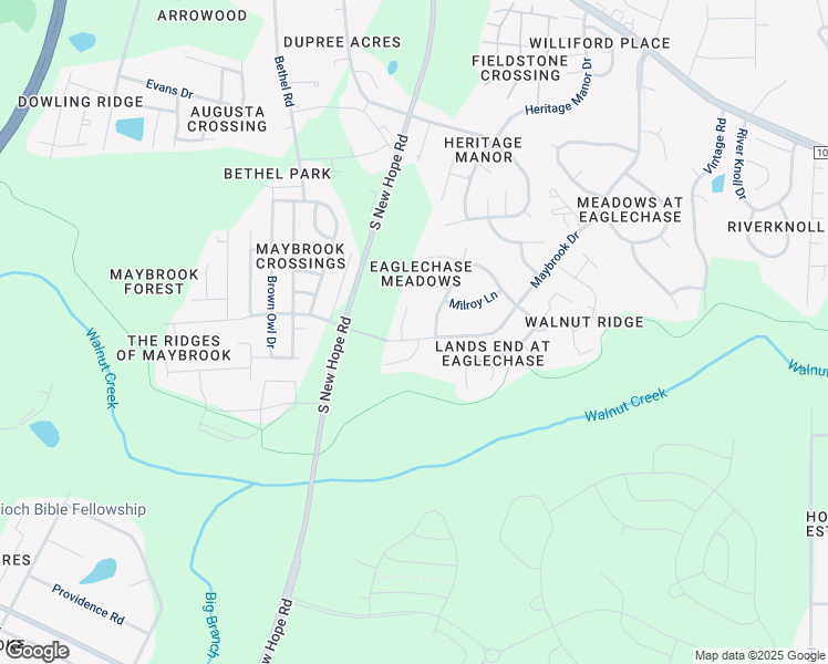 map of restaurants, bars, coffee shops, grocery stores, and more near 2308 Maybrook Drive in Raleigh