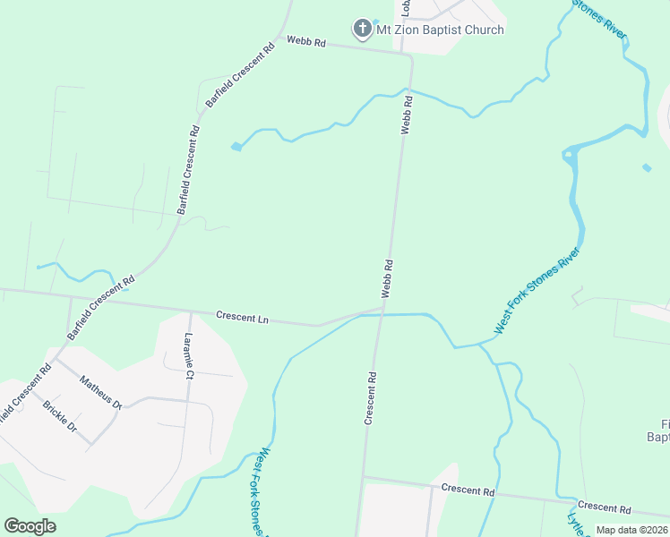 map of restaurants, bars, coffee shops, grocery stores, and more near 4568 Crescent Lane in Murfreesboro