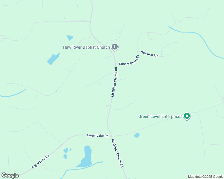 map of restaurants, bars, coffee shops, grocery stores, and more near 1051 Mount Gilead Church Road in Pittsboro