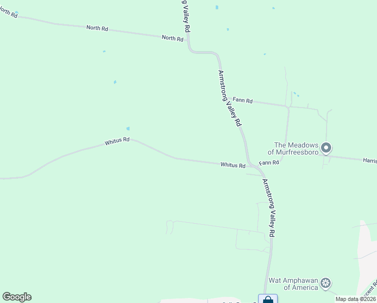 map of restaurants, bars, coffee shops, grocery stores, and more near 1872 Whitus Road in Murfreesboro