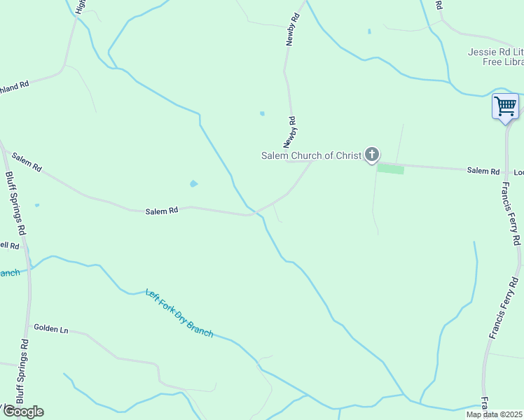 map of restaurants, bars, coffee shops, grocery stores, and more near Salem Road in McMinnville
