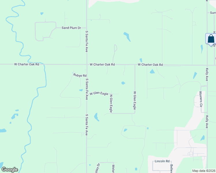 map of restaurants, bars, coffee shops, grocery stores, and more near 2055 West Glen Eagle in Edmond