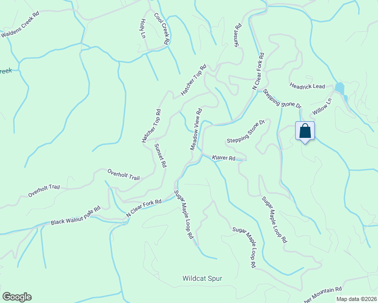 map of restaurants, bars, coffee shops, grocery stores, and more near 3050 Meadow View Road in Sevierville