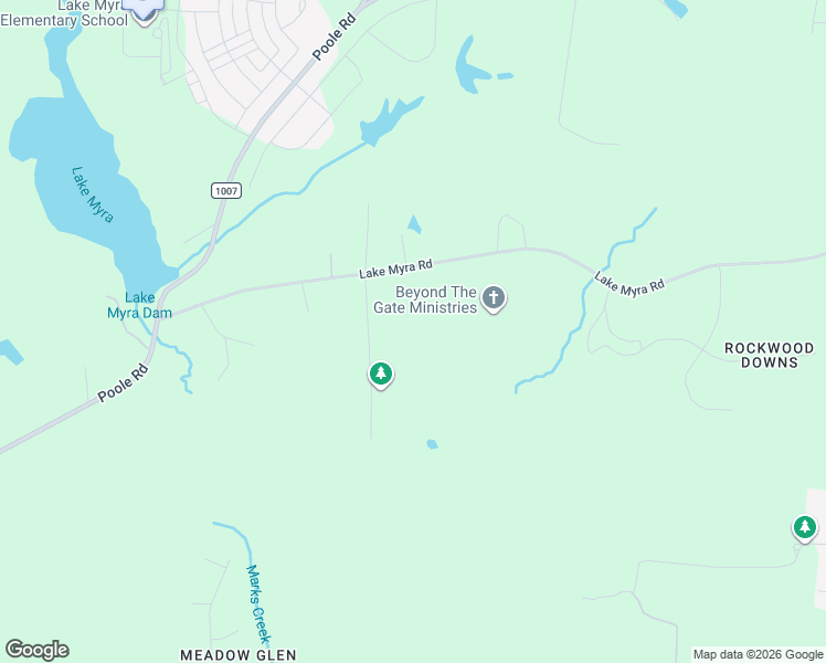 map of restaurants, bars, coffee shops, grocery stores, and more near 1425 Pleasants Road in Wendell
