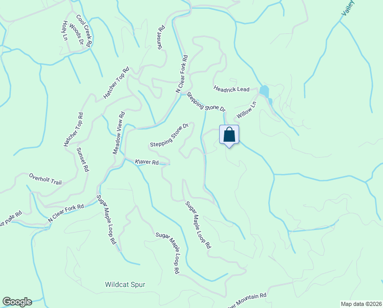 map of restaurants, bars, coffee shops, grocery stores, and more near 3298 Emerald Springs Loop in Sevierville