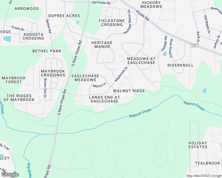 map of restaurants, bars, coffee shops, grocery stores, and more near 5400 Drum Inlet Place in Raleigh