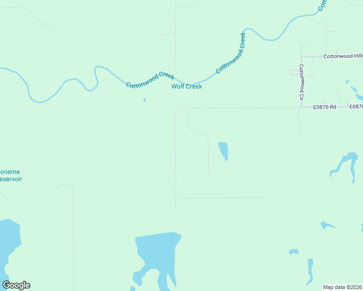 map of restaurants, bars, coffee shops, grocery stores, and more near 29191 N2980 Road in Cashion
