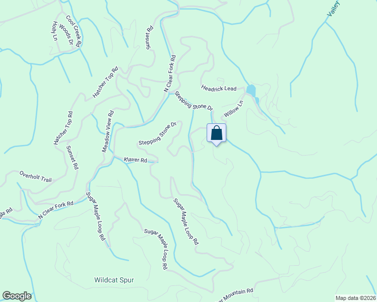 map of restaurants, bars, coffee shops, grocery stores, and more near 3298 Emerald Springs Loop in Sevierville