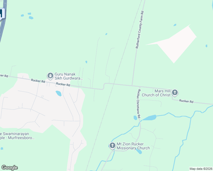 map of restaurants, bars, coffee shops, grocery stores, and more near 606 Rucker Road in Murfreesboro