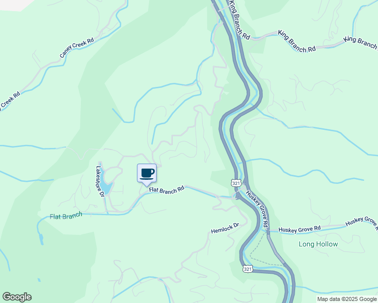 map of restaurants, bars, coffee shops, grocery stores, and more near 450 Judy Top Lane in Sevierville