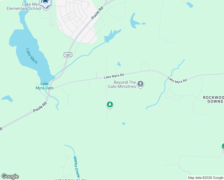 map of restaurants, bars, coffee shops, grocery stores, and more near 1425 Pleasants Road in Wendell