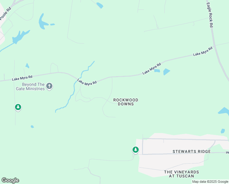 map of restaurants, bars, coffee shops, grocery stores, and more near 1409 Rockwood Downs Drive in Wendell