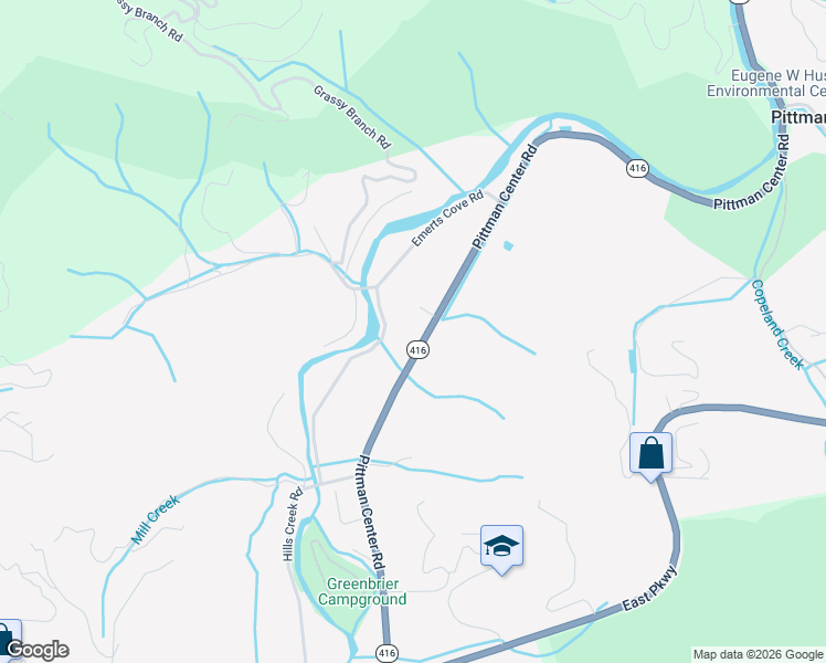 map of restaurants, bars, coffee shops, grocery stores, and more near 5160 Pittman Center Road in Sevierville