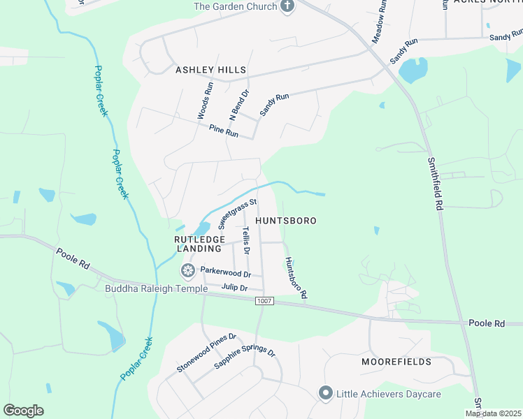 map of restaurants, bars, coffee shops, grocery stores, and more near 1113 Rutledge Landing Drive in Knightdale