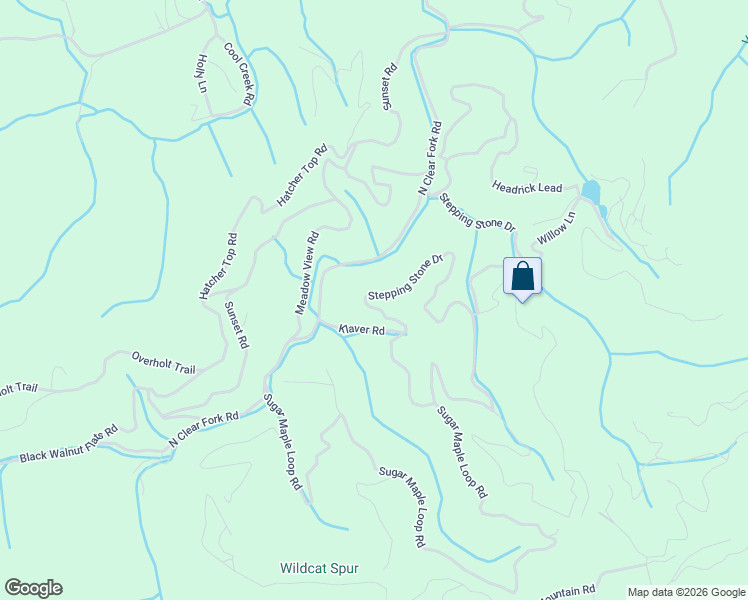 map of restaurants, bars, coffee shops, grocery stores, and more near 3174 Stepping Stone Drive in Pigeon Forge
