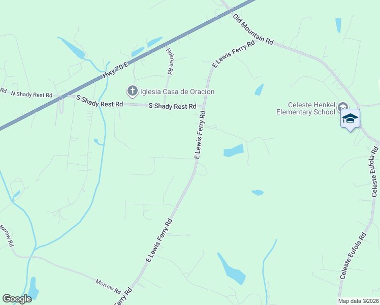 map of restaurants, bars, coffee shops, grocery stores, and more near 273 East Lewis Ferry Road in Statesville