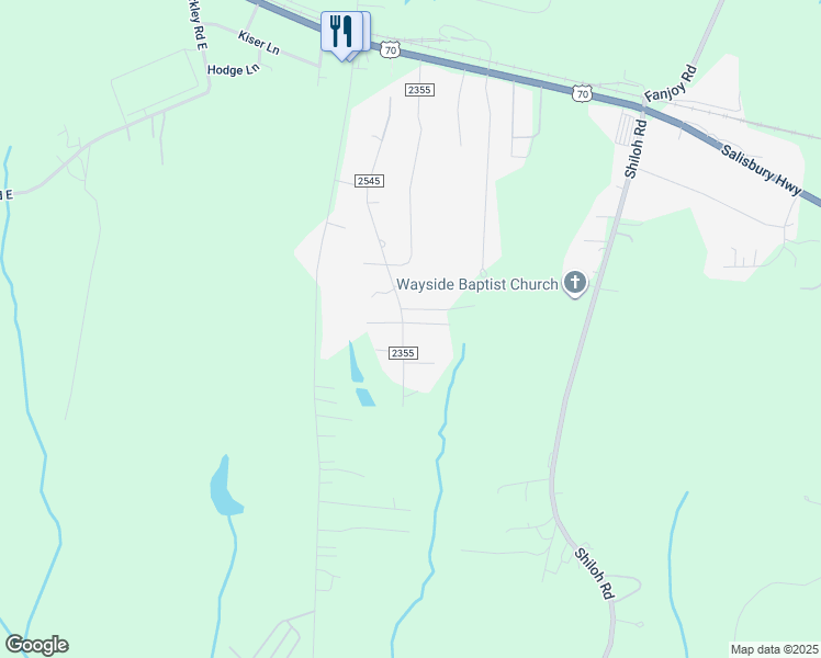 map of restaurants, bars, coffee shops, grocery stores, and more near 257 Sigmon Road in Statesville