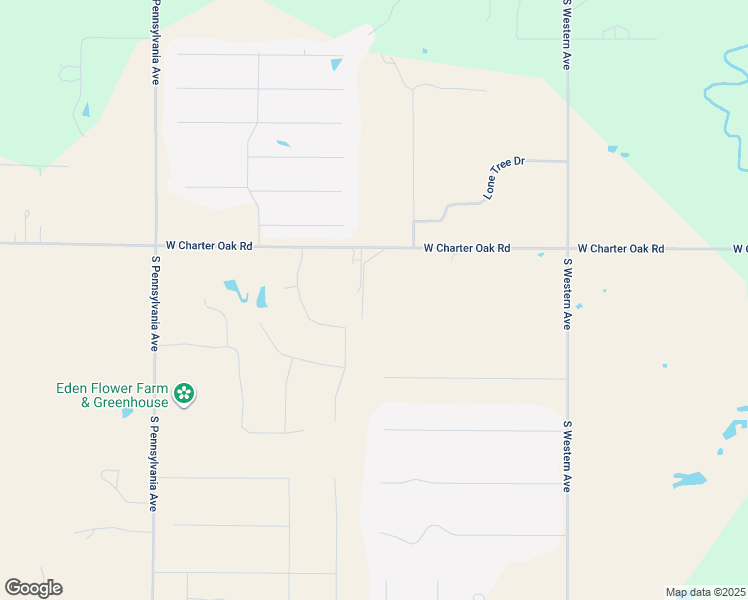 map of restaurants, bars, coffee shops, grocery stores, and more near 9101 West Charter Oak in Edmond