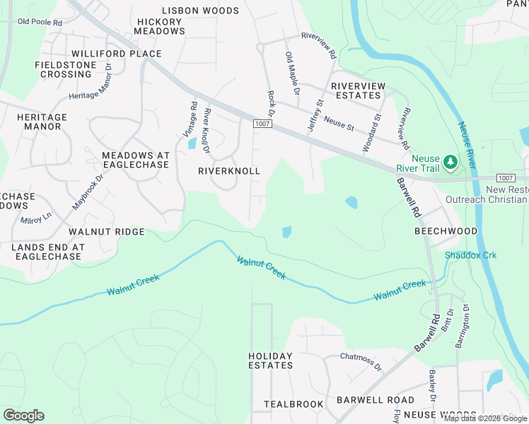 map of restaurants, bars, coffee shops, grocery stores, and more near 2125 Lake Trout Lane in Raleigh