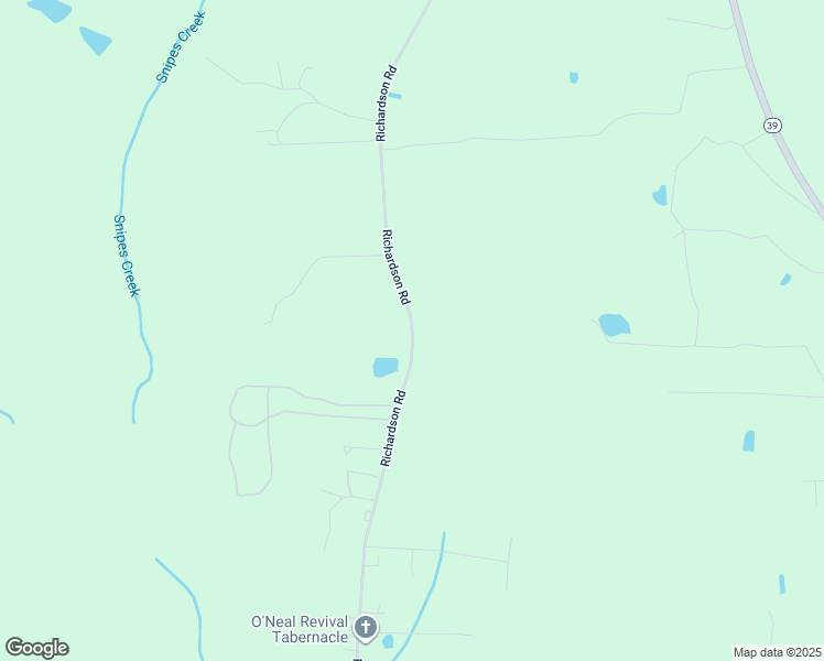 map of restaurants, bars, coffee shops, grocery stores, and more near Richardson Road in Johnston County