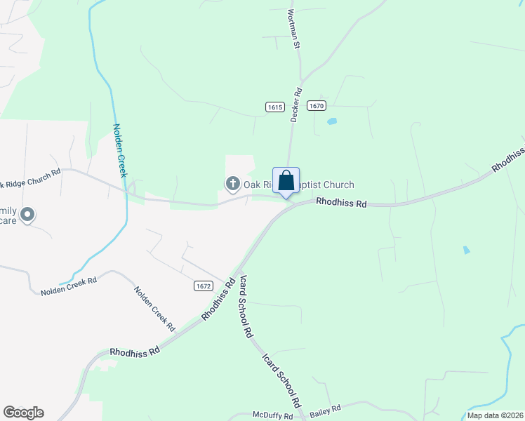 map of restaurants, bars, coffee shops, grocery stores, and more near 7734 Rhodhiss Road in Connelly Springs