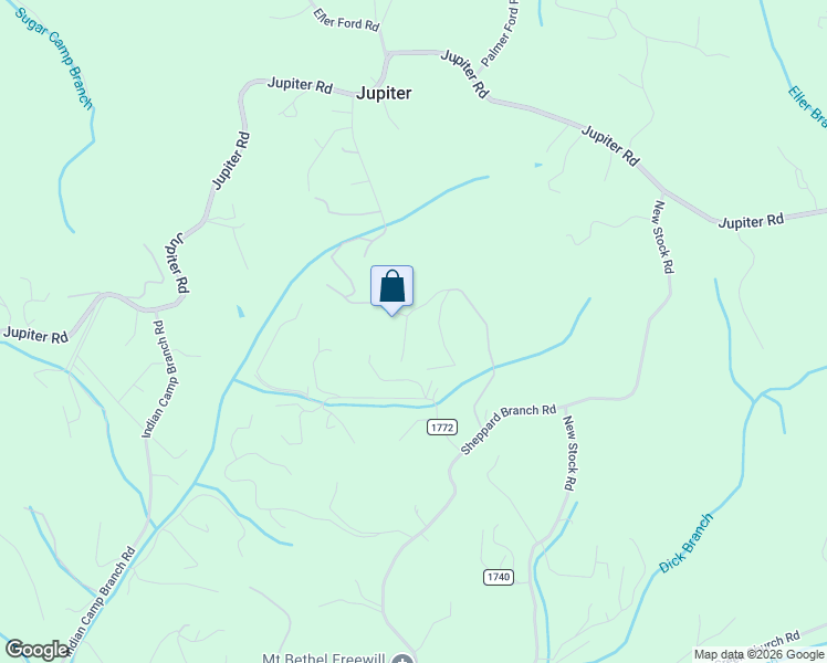 map of restaurants, bars, coffee shops, grocery stores, and more near 57 Azalea Drive in Weaverville