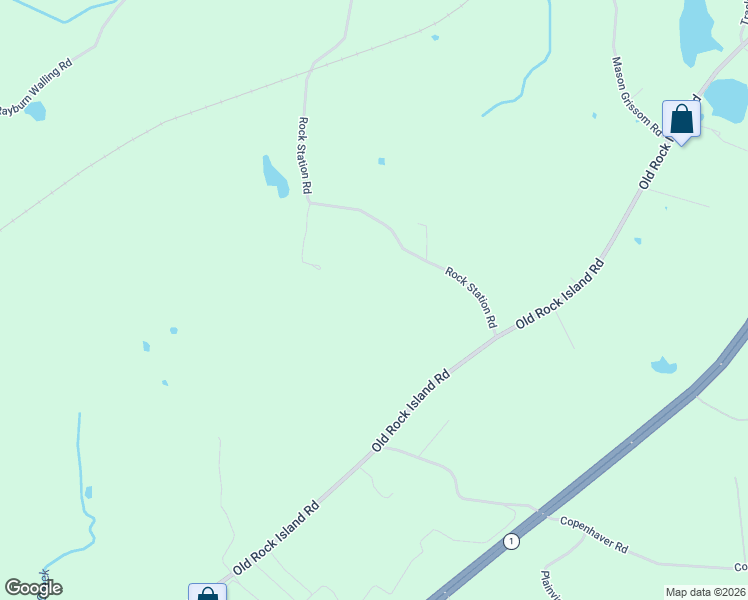 map of restaurants, bars, coffee shops, grocery stores, and more near 291 Rock Station Road in Rock Island