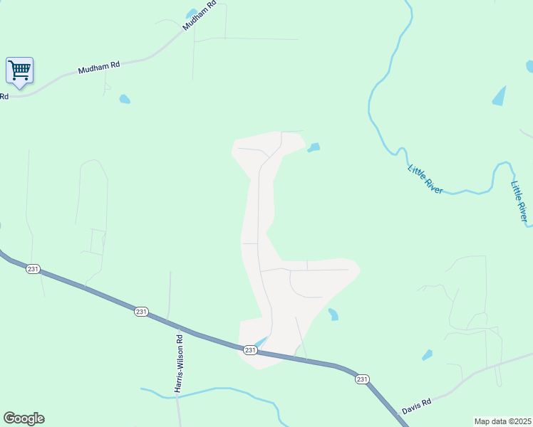 map of restaurants, bars, coffee shops, grocery stores, and more near 590 Cedar Creek Drive in Wendell