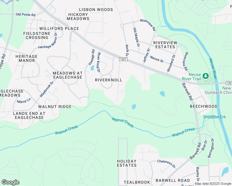 map of restaurants, bars, coffee shops, grocery stores, and more near 2008 Lake Trout Lane in Raleigh