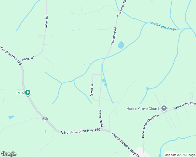 map of restaurants, bars, coffee shops, grocery stores, and more near 3800 Swicegood Road in Linwood