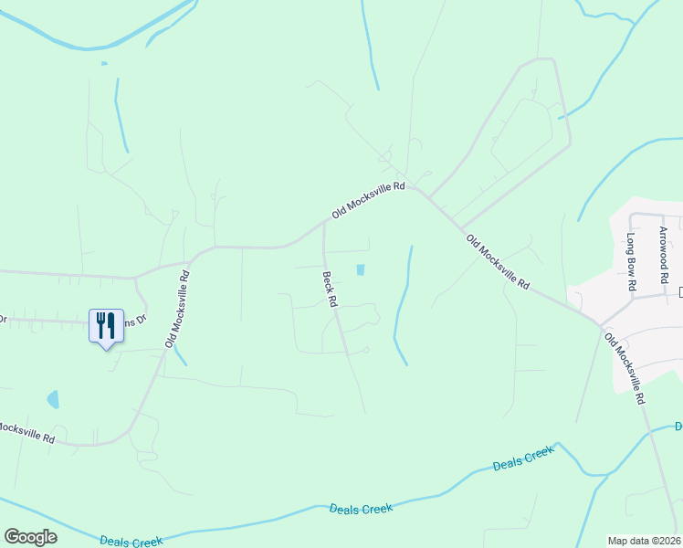 map of restaurants, bars, coffee shops, grocery stores, and more near 215 Beck Road in Salisbury