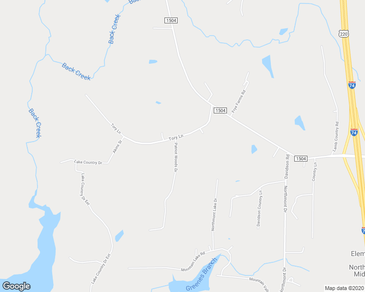 map of restaurants, bars, coffee shops, grocery stores, and more near 2130 Patriot Woods Drive in Asheboro