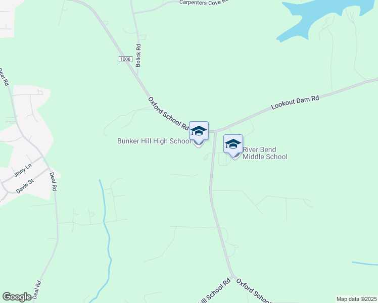 map of restaurants, bars, coffee shops, grocery stores, and more near 4675 Oxford School Road in Catawba