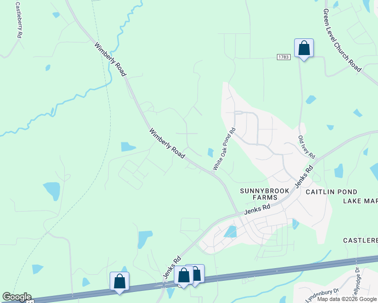 map of restaurants, bars, coffee shops, grocery stores, and more near 748 Mirkwood Ave in Apex