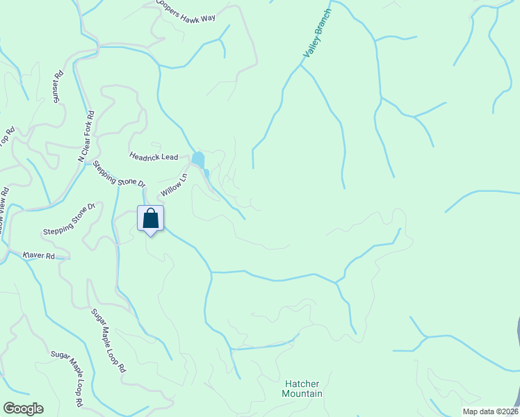map of restaurants, bars, coffee shops, grocery stores, and more near 2202 Ridgeland Circle in Sevierville