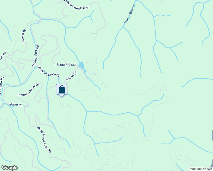 map of restaurants, bars, coffee shops, grocery stores, and more near 2202 Ridgeland Circle in Sevierville