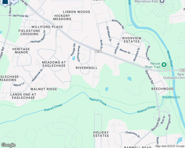 map of restaurants, bars, coffee shops, grocery stores, and more near 2008 Lake Trout Lane in Raleigh
