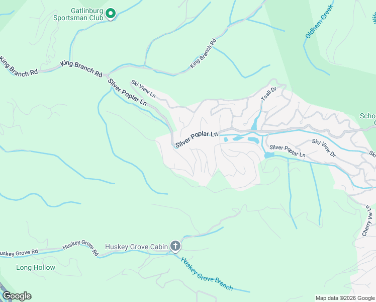 map of restaurants, bars, coffee shops, grocery stores, and more near 1034 Ridgefield Drive in Pigeon Forge