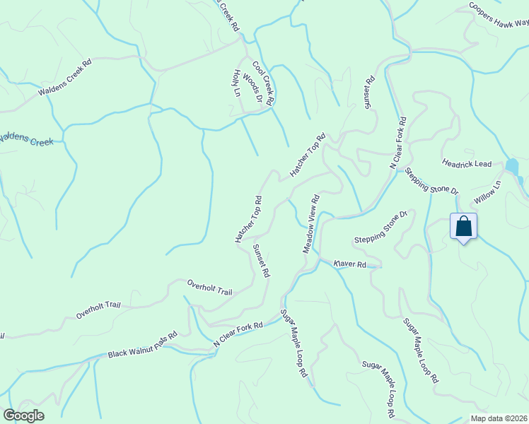 map of restaurants, bars, coffee shops, grocery stores, and more near 3051 Hatcher Top Road in Sevierville