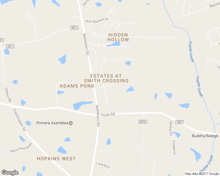 map of restaurants, bars, coffee shops, grocery stores, and more near 8428 Greythorne Place in Knightdale