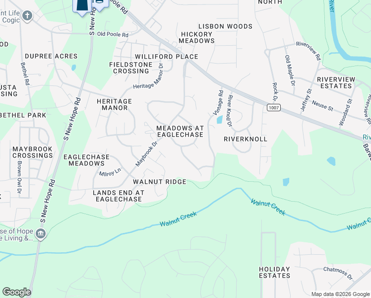 map of restaurants, bars, coffee shops, grocery stores, and more near 1801 Teabrook Court in Raleigh