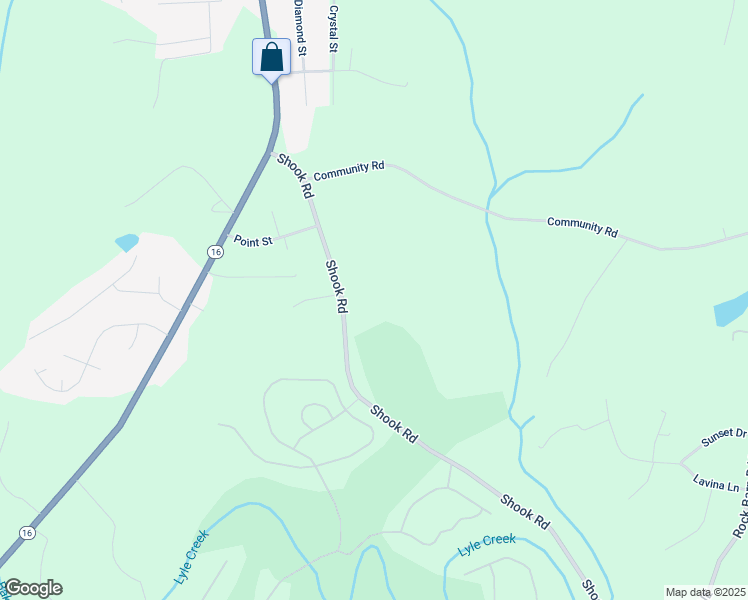 map of restaurants, bars, coffee shops, grocery stores, and more near 4174 Shook Road in Claremont