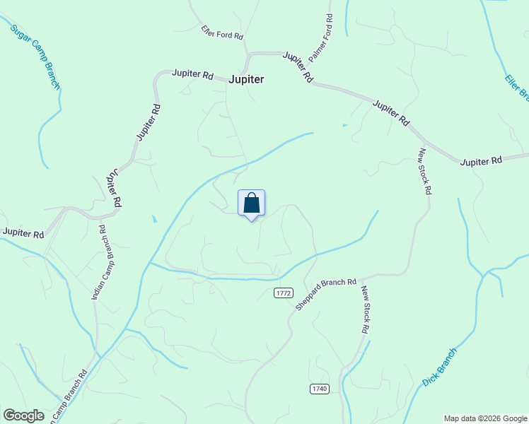 map of restaurants, bars, coffee shops, grocery stores, and more near 57 Azalea Drive in Weaverville