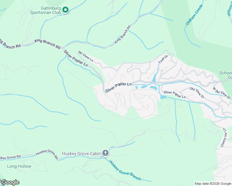 map of restaurants, bars, coffee shops, grocery stores, and more near 1034 Ridgefield Drive in Pigeon Forge