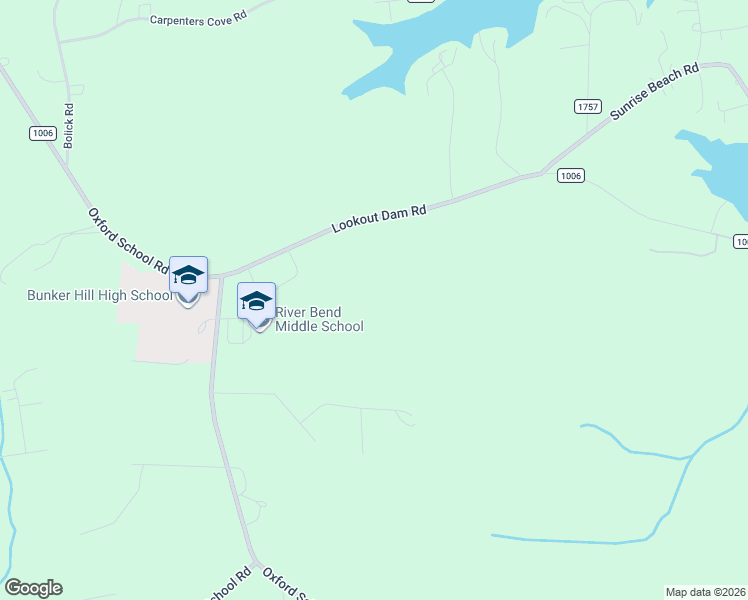map of restaurants, bars, coffee shops, grocery stores, and more near 4351 Lookout Dam Road in Catawba