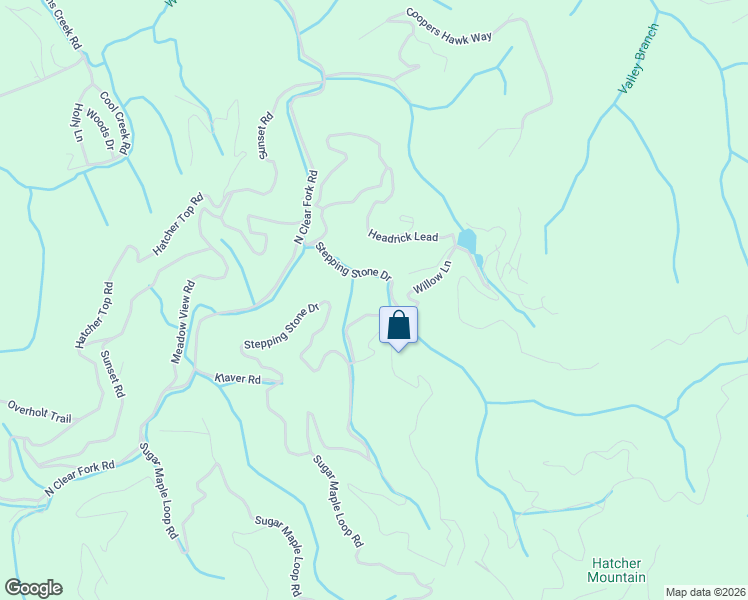 map of restaurants, bars, coffee shops, grocery stores, and more near 3052 Stepping Stone Drive in Pigeon Forge