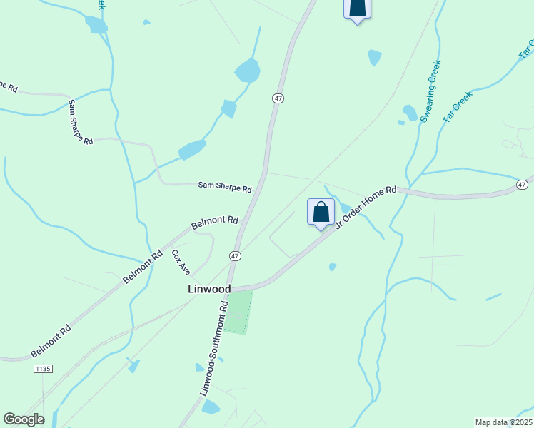map of restaurants, bars, coffee shops, grocery stores, and more near 4735 Old Linwood Road in Linwood